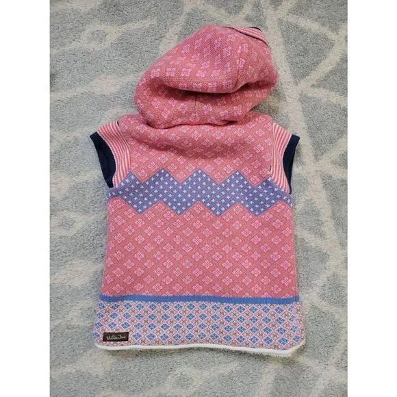 Matilda Jane Size 6 WARM HUGS Vest Hood Sherpa Lined Make Believe Girls - Picture 6 of 8